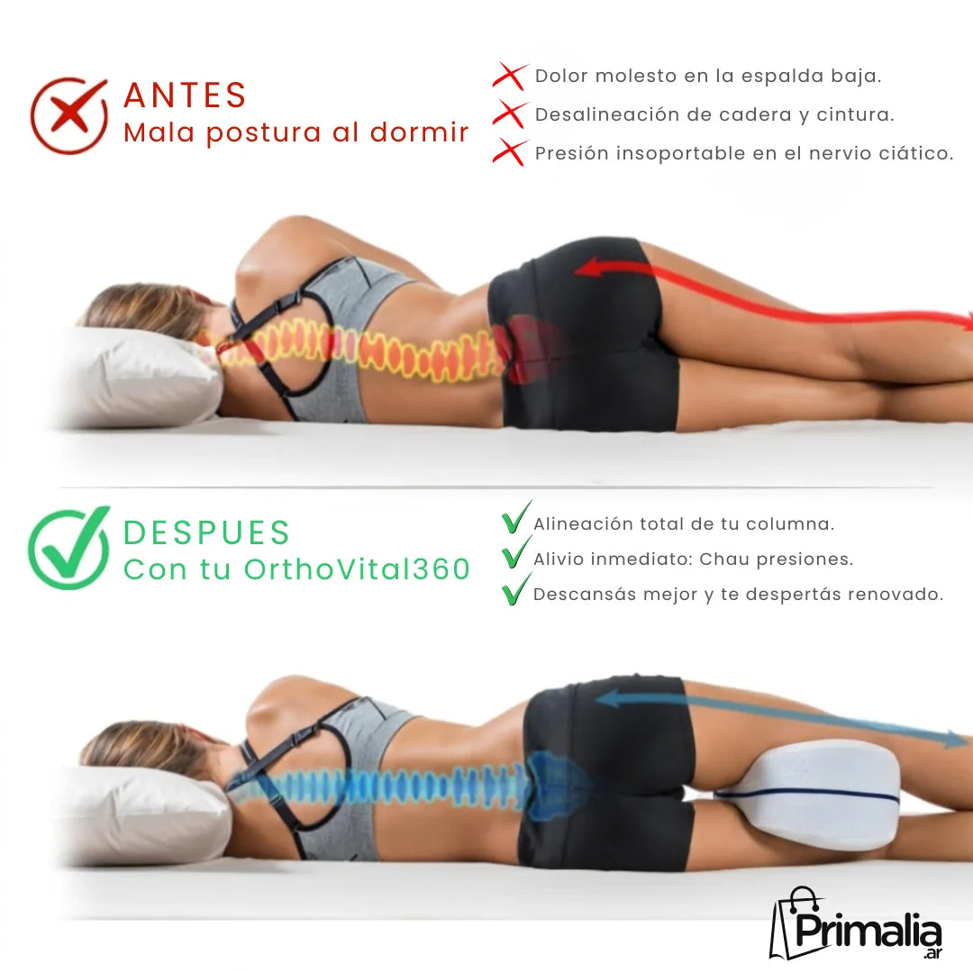 Almohada OrthoVital 360™  Soporte Ergonómico de Alineación Pro